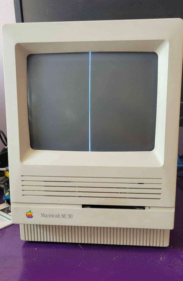 Before: booting to a vertical line