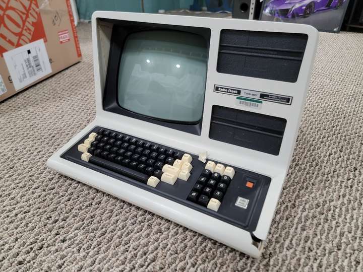 BEFORE: A sad, broken TRS-80