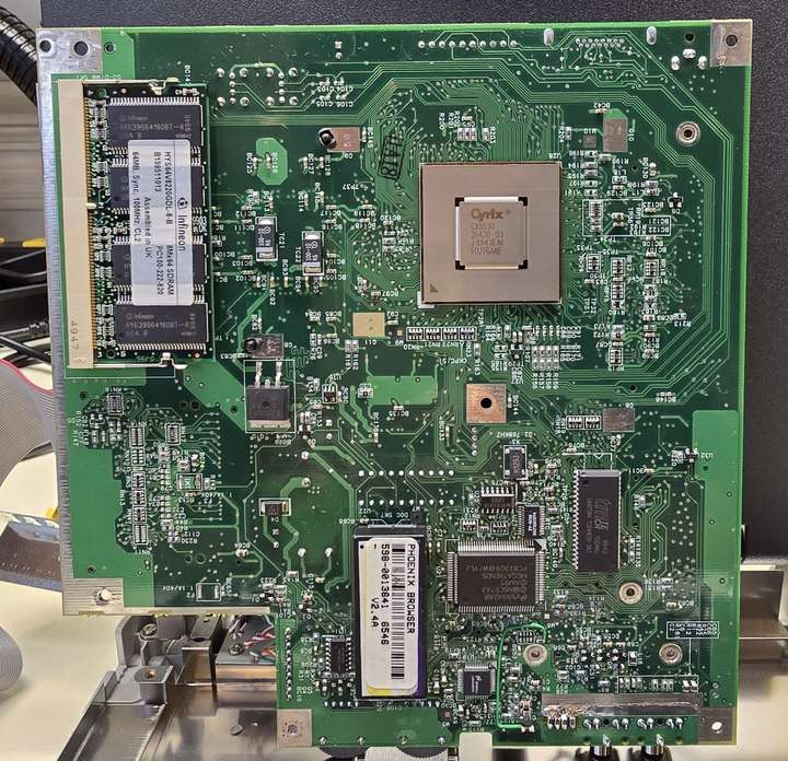 Virgin Webplayer motherboard with DiskOnChip socket