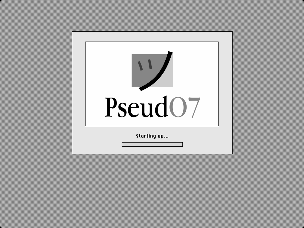 Pseudo7 boot screen